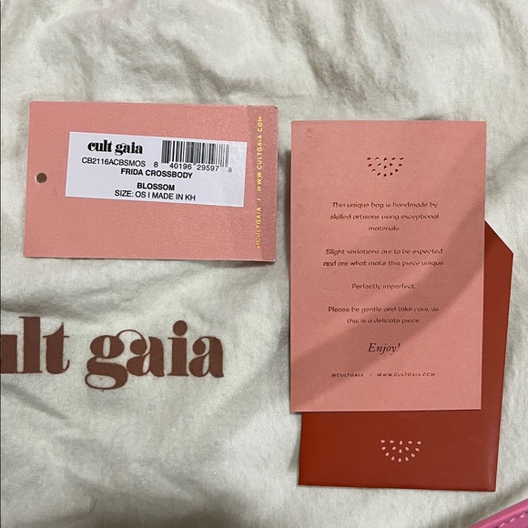 NWT Cult Gaia Pink Frida HandBag with Detachable Crossbody Strap - Picture 5 of 15